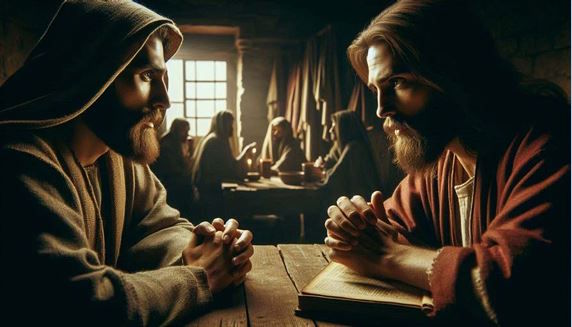 Jesus speaks with James