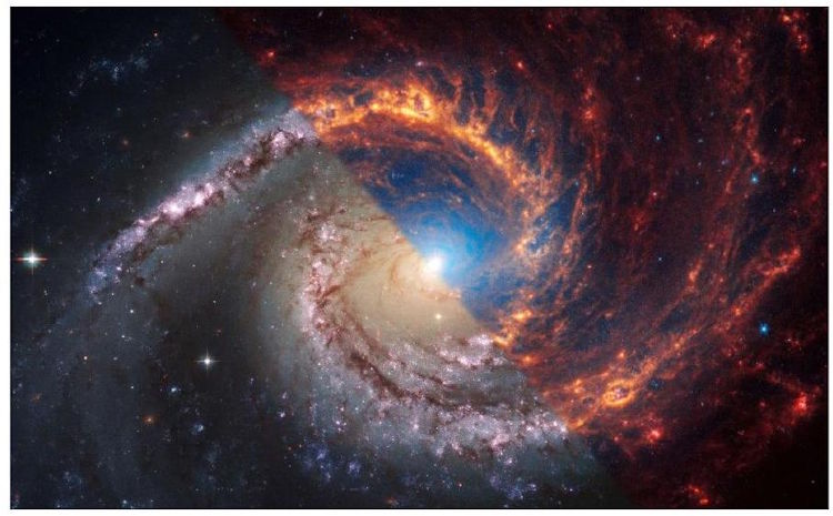 James Webb before and after NGC 1566